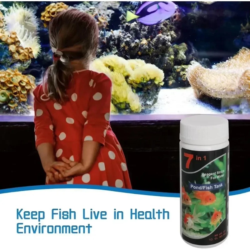 Water Testing Kit - Aquarium Test Strip Freshwater Swimming Pool