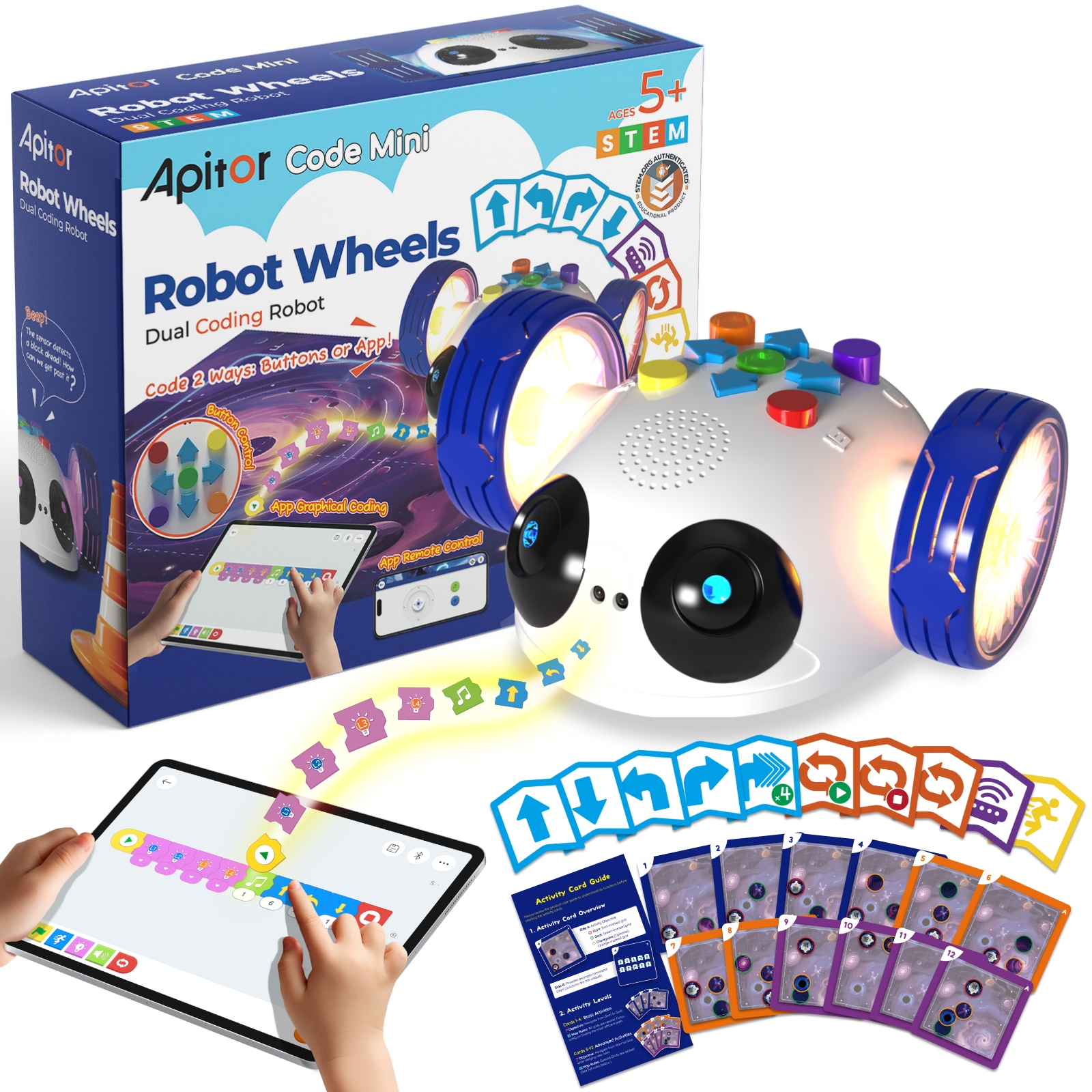 Science Robotics - Apitor Mini Robot Wheels Coding Robot