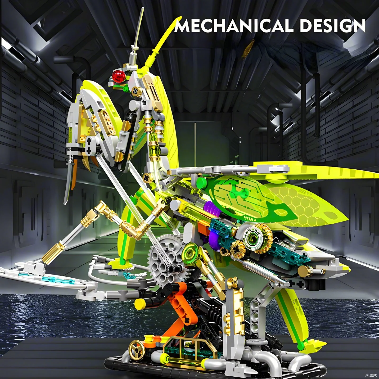 DIY Mantis building blocks sem – обзор и цена Science Diy Model