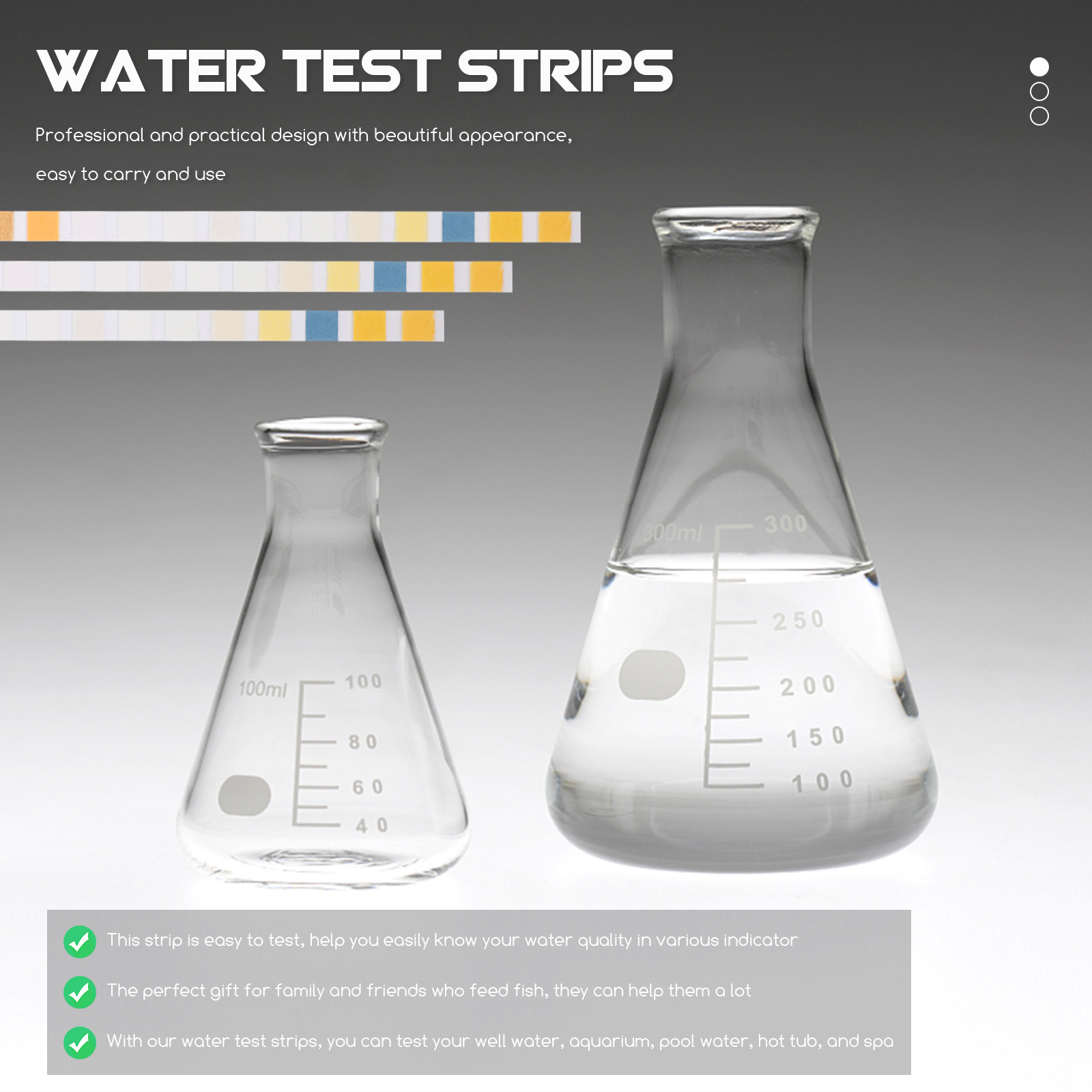 100Pcs Water Test Strips Pool  – обзор и цена Water Testing Kit