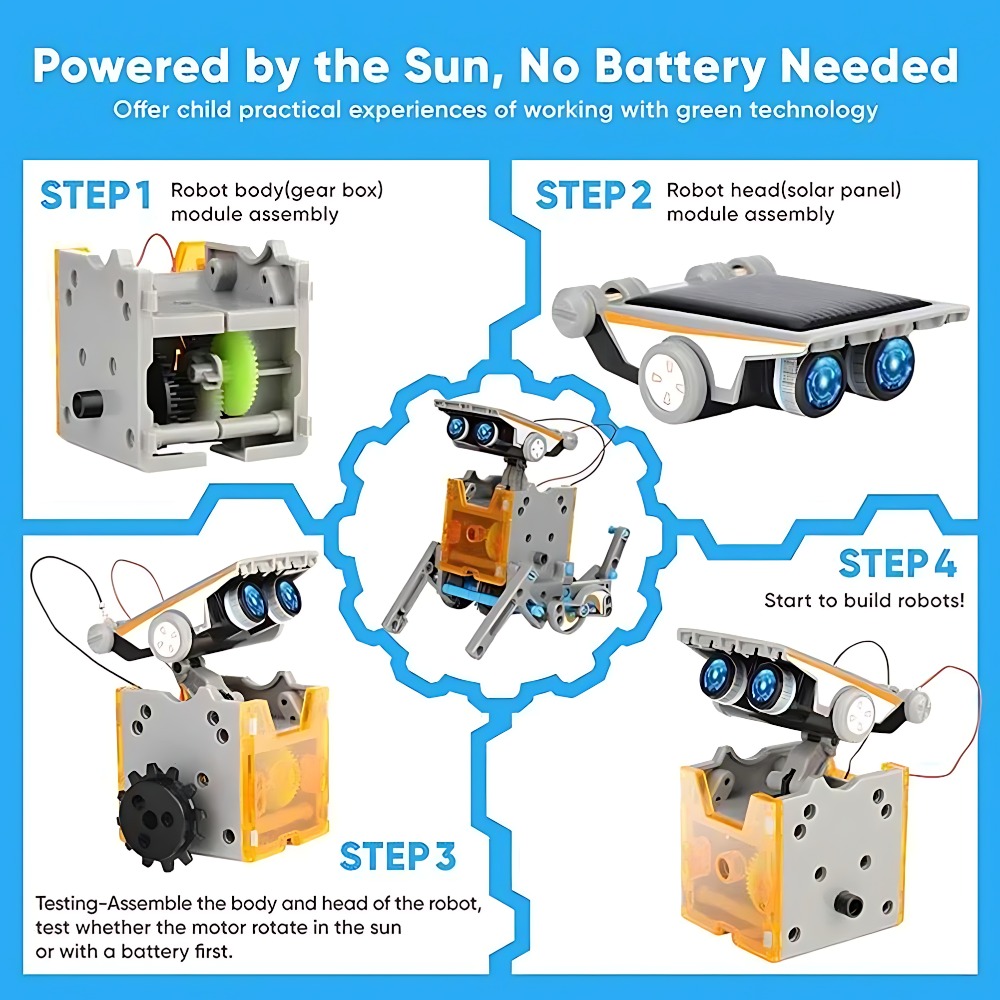 Solar Robot Building Blocks 12 – обзор и цена Science Robotics