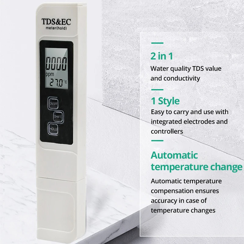 1pc White Handheld TDS Digital – обзор и цена Water Testing Kit