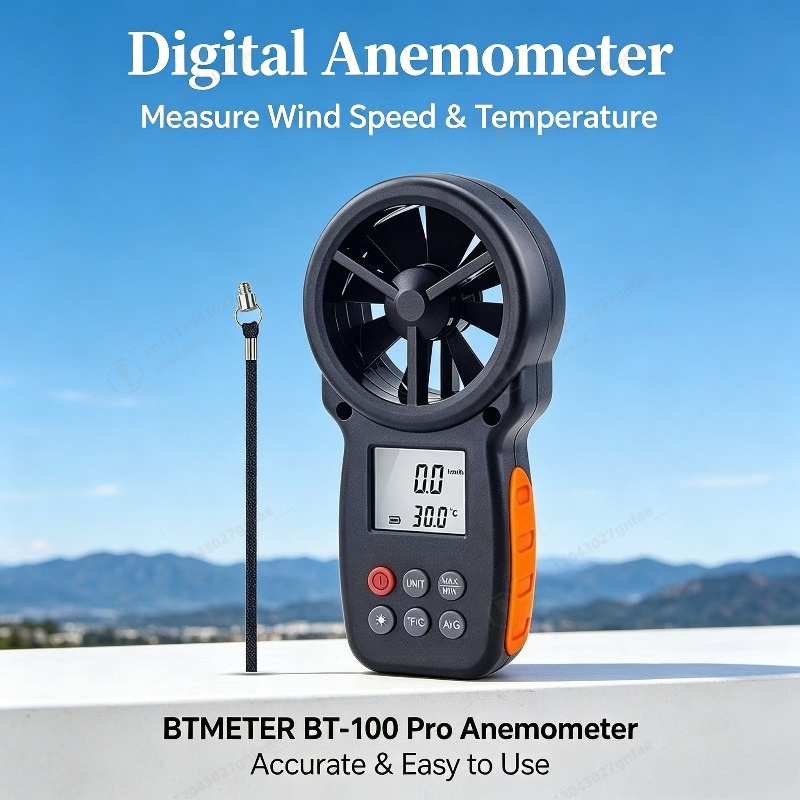 BT-100 Digital Anemometer Hand – обзор и цена Anemometer Wind Speed