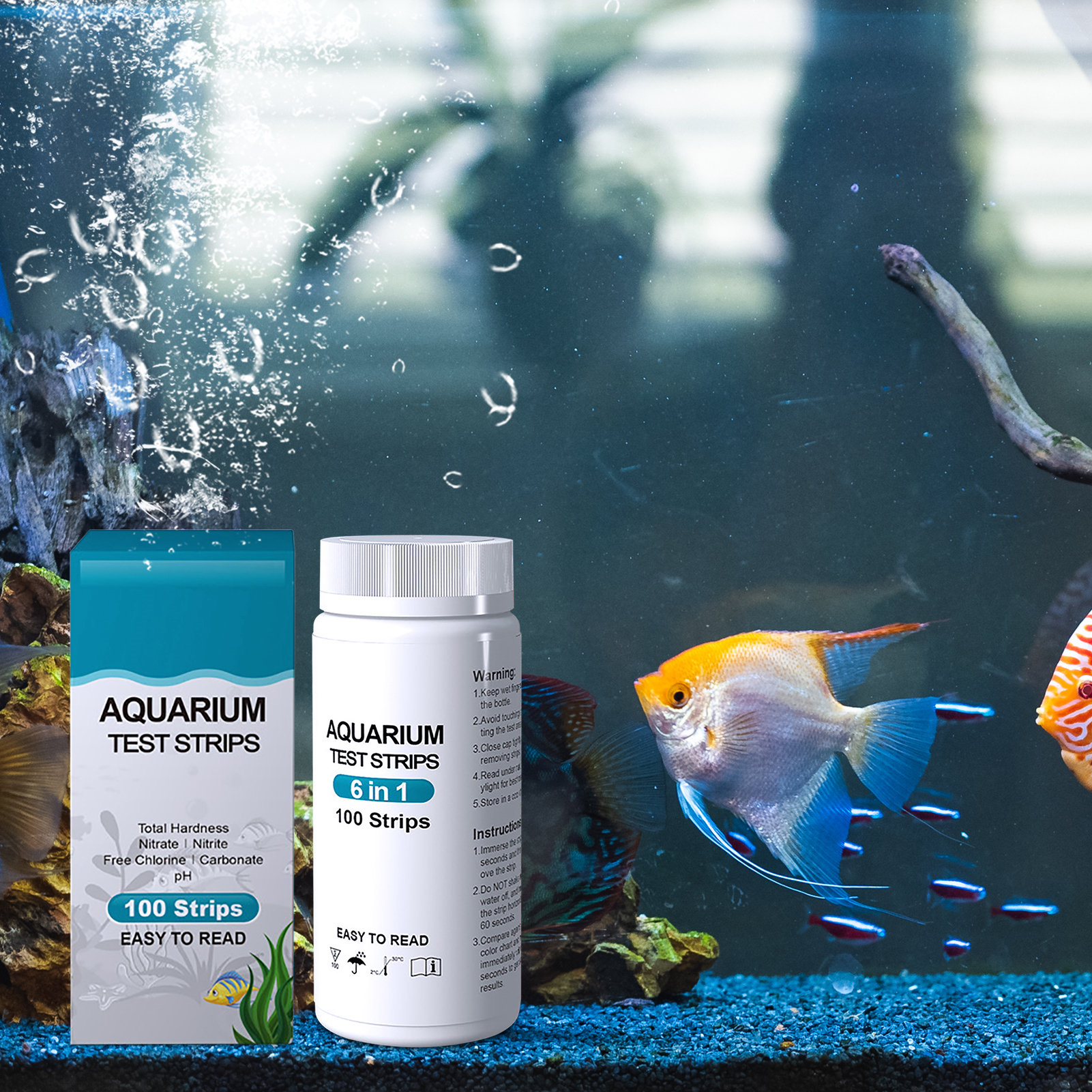100pcs 6-in-1 Water Quality Te – обзор и цена Water Testing Kit