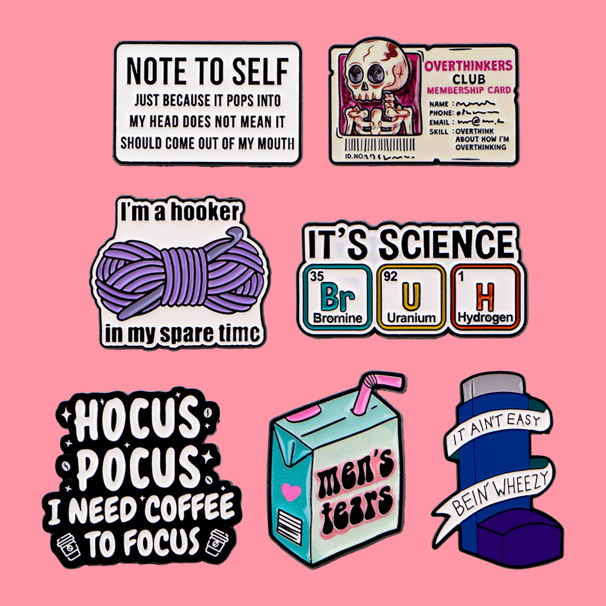 Funny Cartoon Quotes Enamel Pi – обзор и цена Science Bob