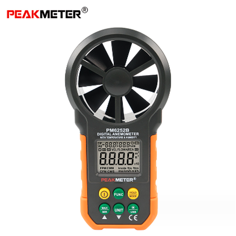 PEAKMETER PM6252A/PM6252B Digi – обзор и цена Anemometer Wind Speed