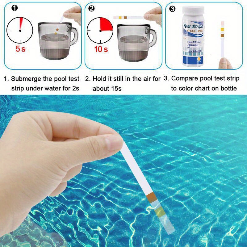 Chlorine PH Test Strips SPA Sw – обзор и цена Water Testing Kit