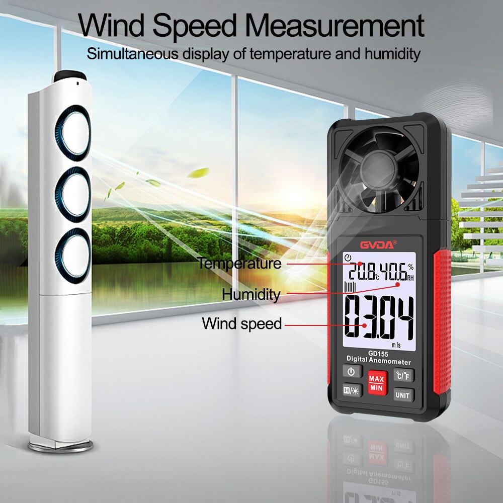 GVDA Digital Anemometer Handhe – обзор и цена Anemometer Wind Speed
