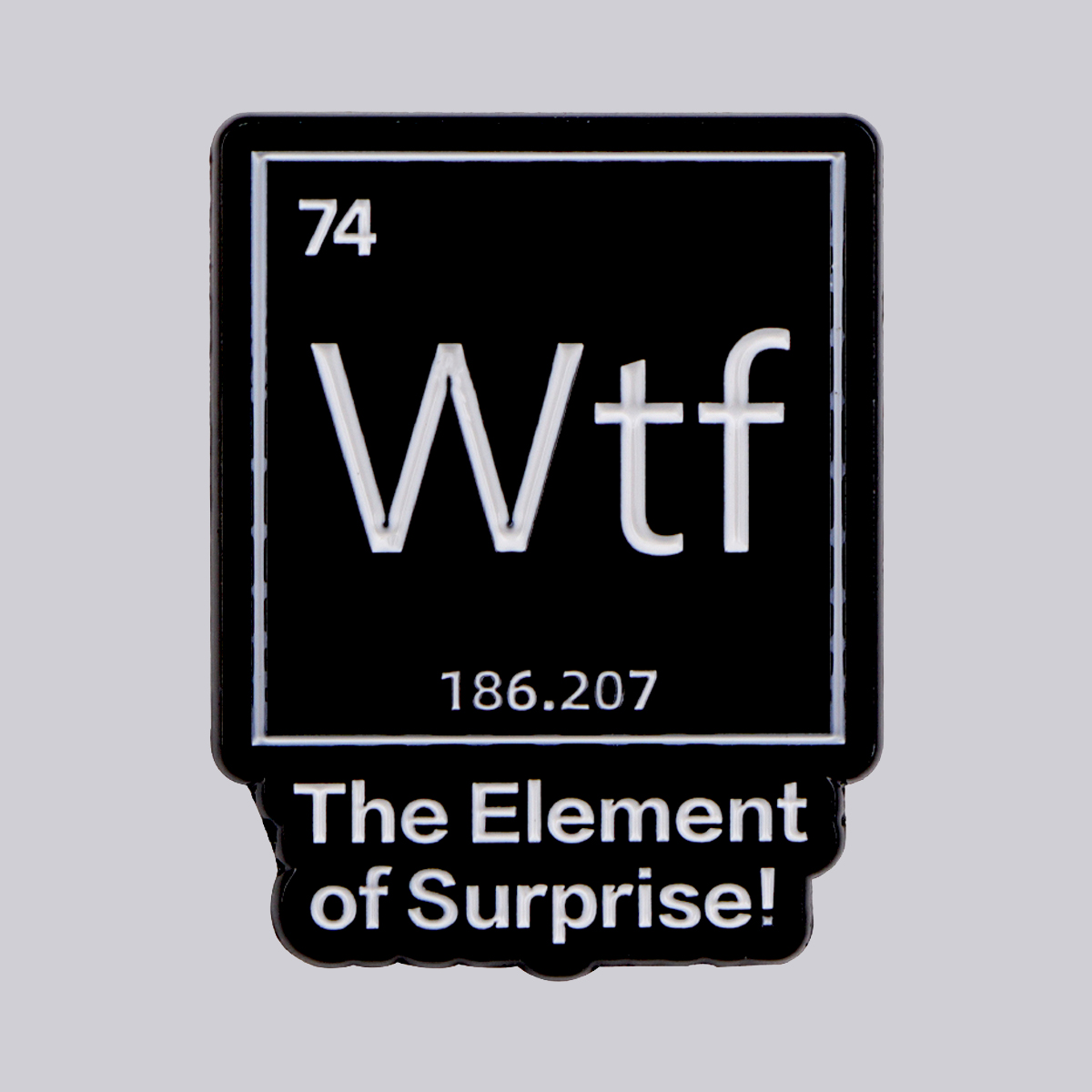 Chemical Element 74 Enamel Pin – обзор и цена Science Bob