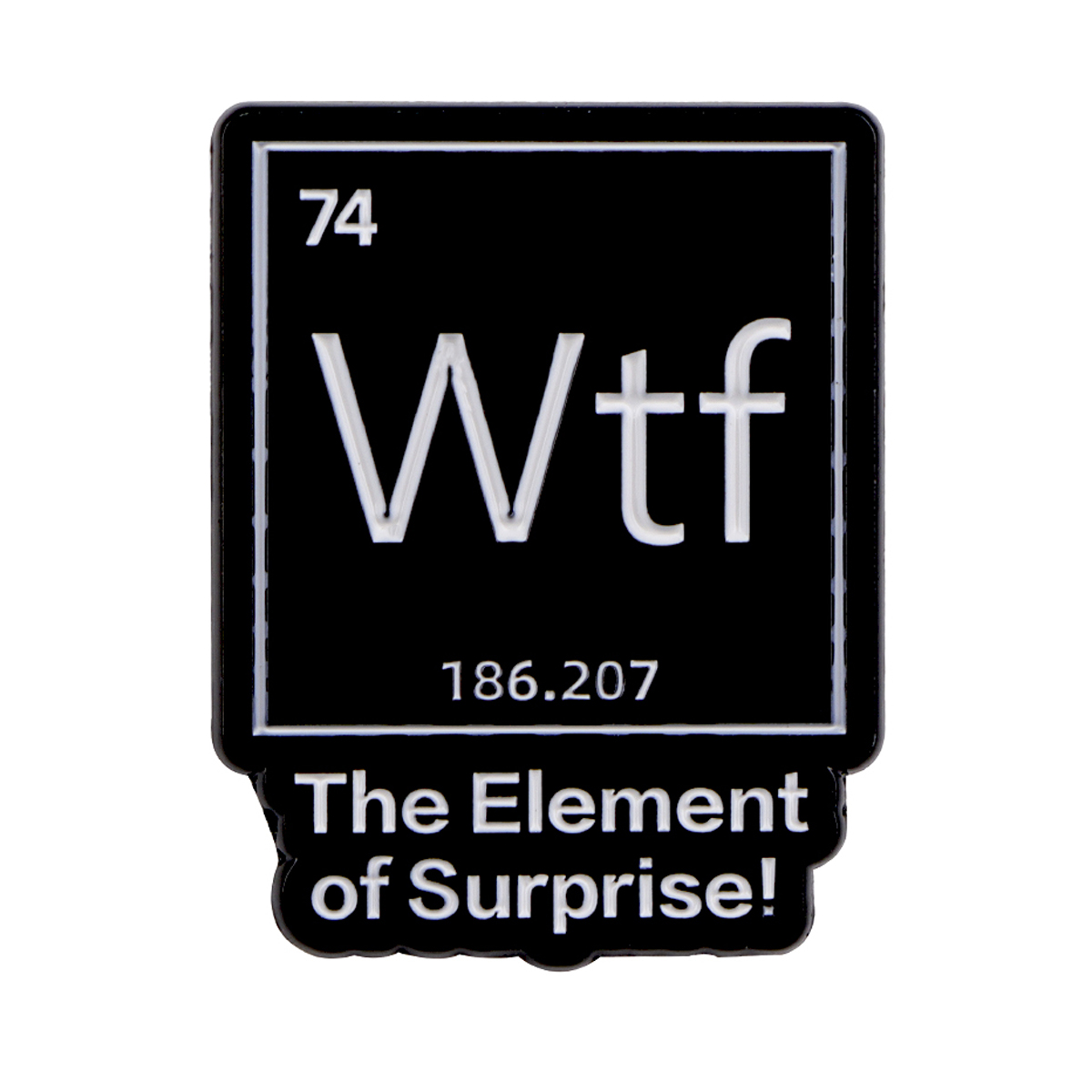 Chemical Element 74 Enamel Pin – обзор и цена Science Bob
