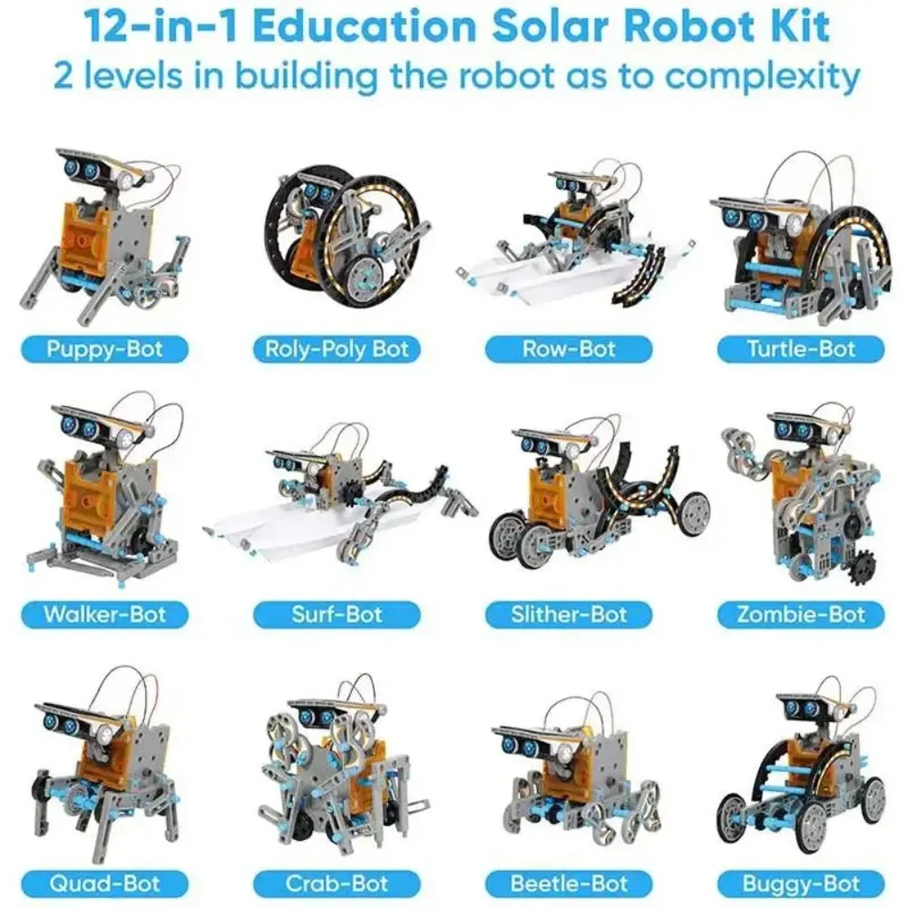 13 in 1 Solar Powered Robot Sc – обзор и цена Science Robotics