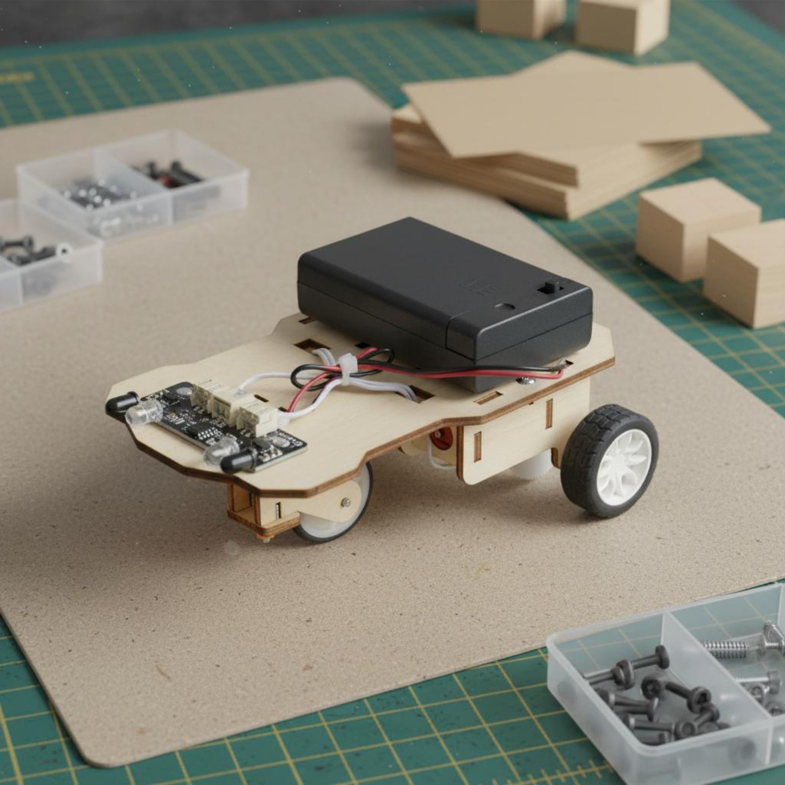 Wooden Intelligent Vehicle Kit – обзор и цена Science Robotics